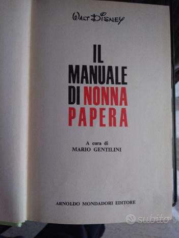 Libro Manuale di Nonna Papera Walt Disney 1978 - Libri e Riviste In vendita  a Modena