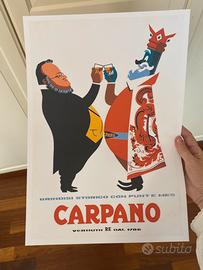 Poster stampa carpano Cavour Campari Aperol