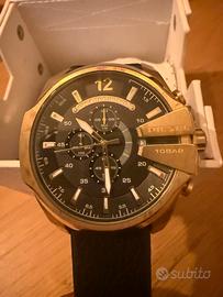 Orologio diesel colore oro qudrante  51 mm/ pelle