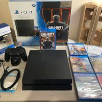 PS4 1TB + 2 Joystick con base di ricarica+6 giochi