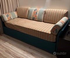 letto singolo con 2 letto estraibile