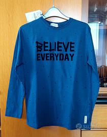 T-Shirt Zara-Kid's Blu - Tg. 11/12 H 152 - Nuova