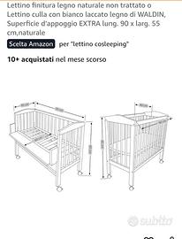 Lettino cosleeping