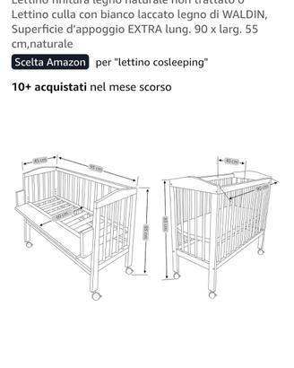Lettino cosleeping