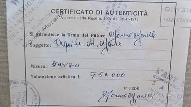 dipinto olio originale 70x50 L.Cifariello (1983)