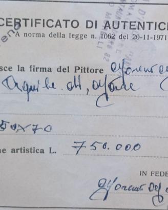 dipinto olio originale 70x50 L.Cifariello (1983)
