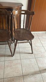 Set 6 sedie windsor in legno