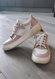 Sneakers Morelli Chunky Platform Rosa Bianco n40