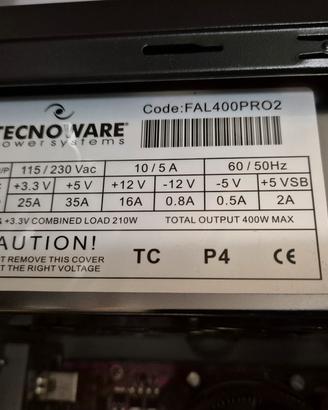 Alimentatore ATX 400W