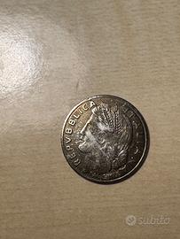 Moneta da una lira 1946 con scritto fac simile
