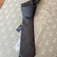 cravatta grigia di lana hackett 