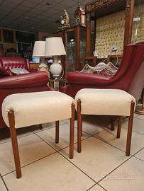 Vintage coppia di sgabelli