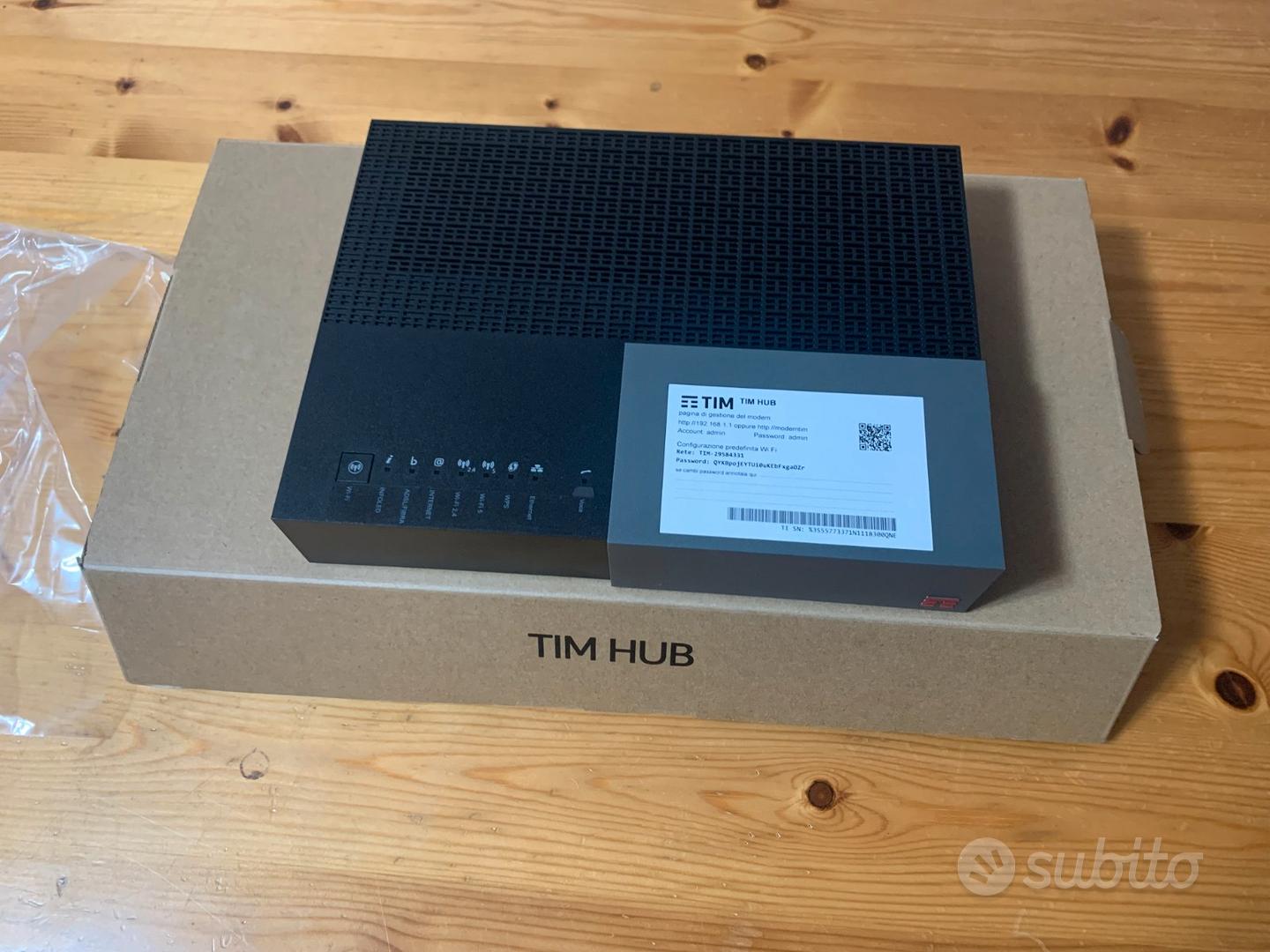 Modem Tim Hub funzionante con alimentatore di seconda mano per 18 EUR su  Torino su WALLAPOP