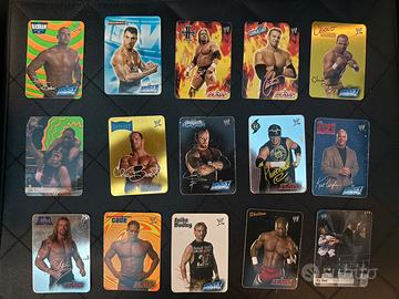 Lotto 15 carte WWE RAW/SmackDown anni 2000