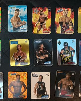 Lotto 15 carte WWE RAW/SmackDown anni 2000