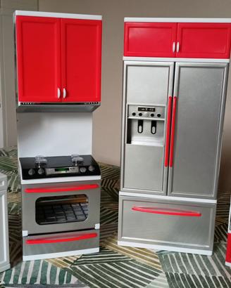 Set cucina giocattolo per Barbie o bambole