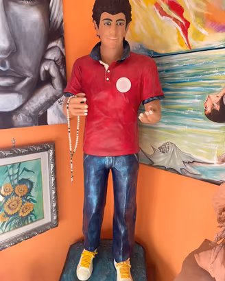 Statua Carlo Acutis 160 cm Resina Santo Relogiosa