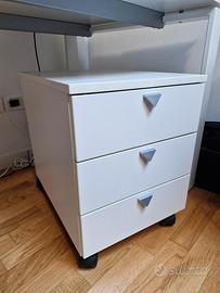 CASSETTIERA UFFICIO + RUOTE MARCA WALLCO" PERFETTA