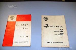 Libretti uso e manutenzione Lancia, Fulvia e Alfa