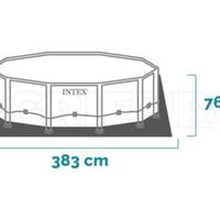 Piscina Intex 366cm x 76cm + pompa Intex sabbia