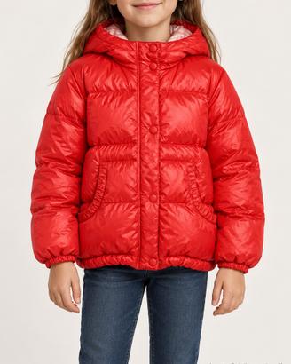 Piumino ADD bambina rosso con cappuccio