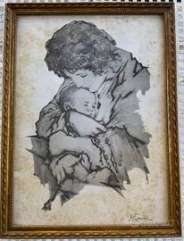 Serigrafia "Madre con Bambino" A.Gambardella
