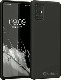 Cover per Samsung Galaxy A71, Silicone TPU, Nero