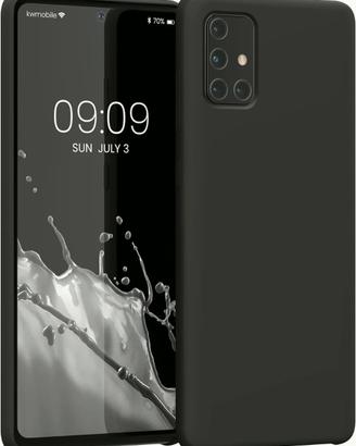 Cover per Samsung Galaxy A71, Silicone TPU, Nero