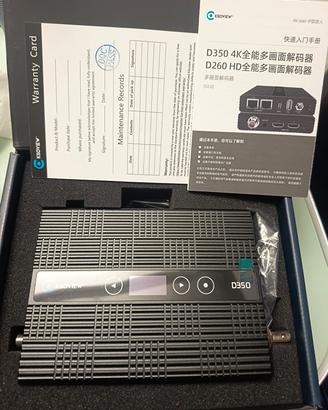 Kiloview D350 V2 Decoder Video IP 4K H.265/H.264
