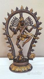 SPLENDIDA STATUA SHIVA NATARAJA DANZANTE