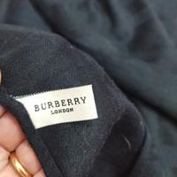 sciarpa burberry nera