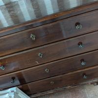 Comò Classico a 4 Cassetti in Legno Scuro