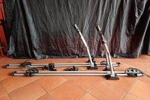 coppia portabici da tetto auto originali Thule