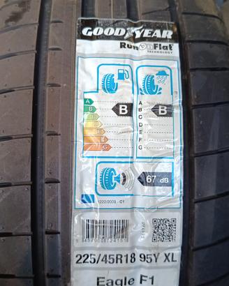 4 Pneumatici Bimisura Ant 225/45R18 Post 255/40R18