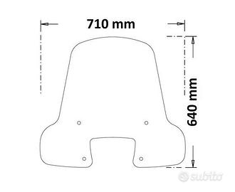 Parabrezza nuovo completo per scooter Tweet