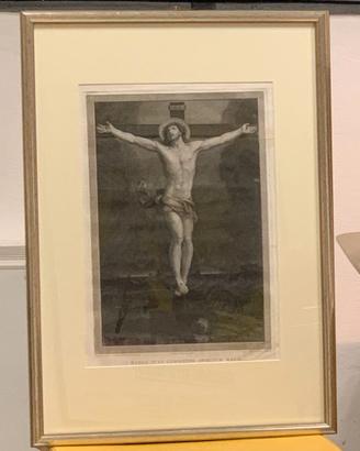 INCISIONE/STAMPA d'Epoca - Crocifissione di Cristo