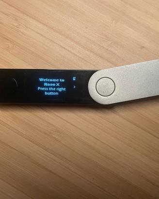 Ledger Nano X resettato, scatola originale