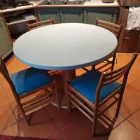 Tavolo da Pranzo Rotondo con 4 Sedie