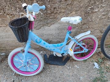 bici Frozen bambina  16 comprensiva di rotelle