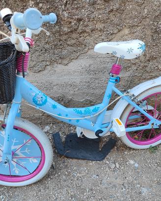 bici Frozen bambina  16 comprensiva di rotelle