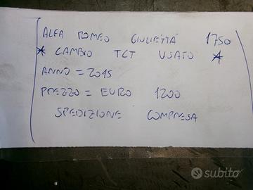 Cambio tct giulietta 1750