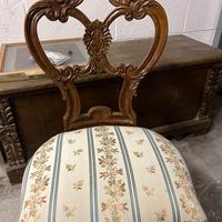 n° 6 sedie fine 800 con spalliera barocca