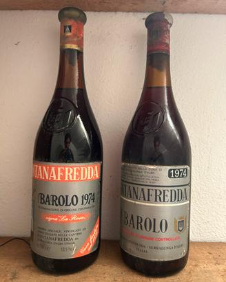 2 Bottiglie Barolo Fontanafredda 1974