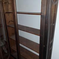 Libreria sospesa legno. Prodotto artigianale.