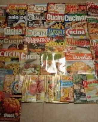 Lotto di più di 80 riviste di cucina