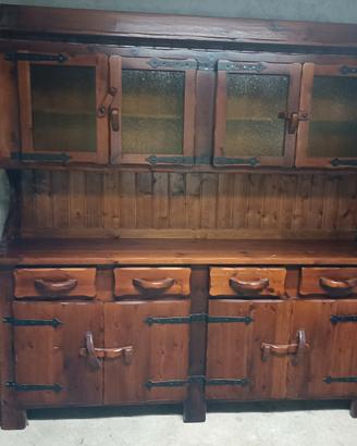 Credenza e set mobili rustici in legno massello 