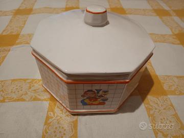 Biscottiera ceramica Santucci Deruta per Colussi