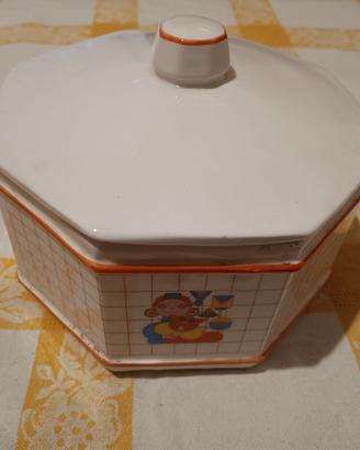 Biscottiera ceramica Santucci Deruta per Colussi