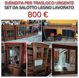 ARMADI DA SALOTTO IN LEGNO LAVORATO