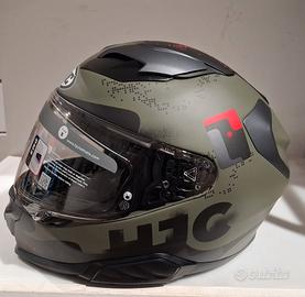 Casco integrale HJC F71 FACO MC1SF Verde Militare